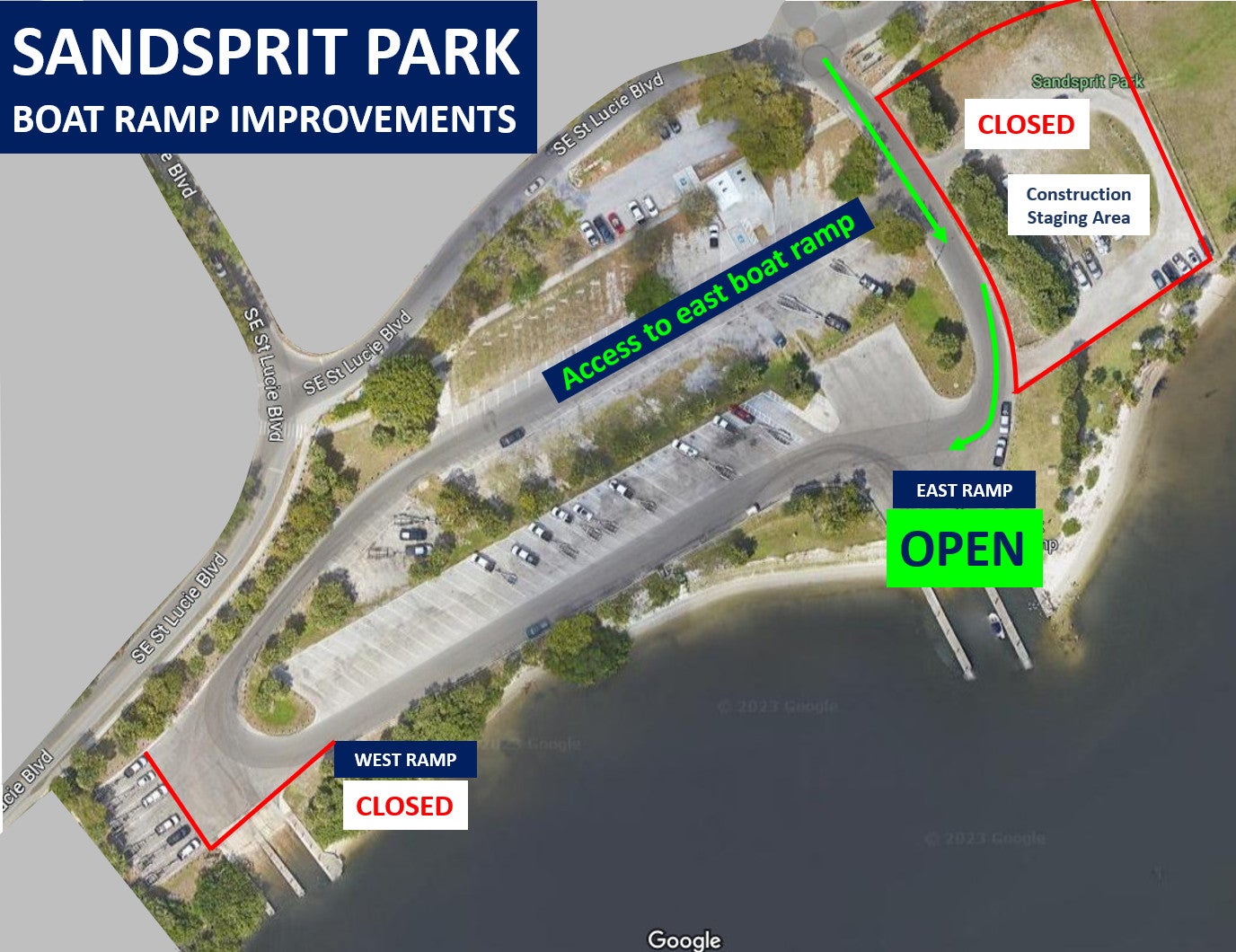 Sandsprit Park Boat Ramp Improvements Martin County Florida